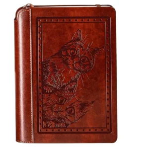 85802f50-3661-4eaf-9253-0b5326eafc8e A5 Hardcover Notebook with Cute Kitten Design