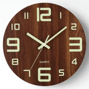 8e4dd068-db9a-458b-b053-bcf572450050 Walnut Wooden Wall Clock